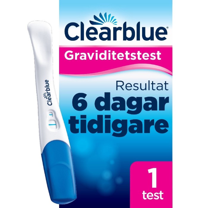 Test tidigt graviditetstest från Clearblue