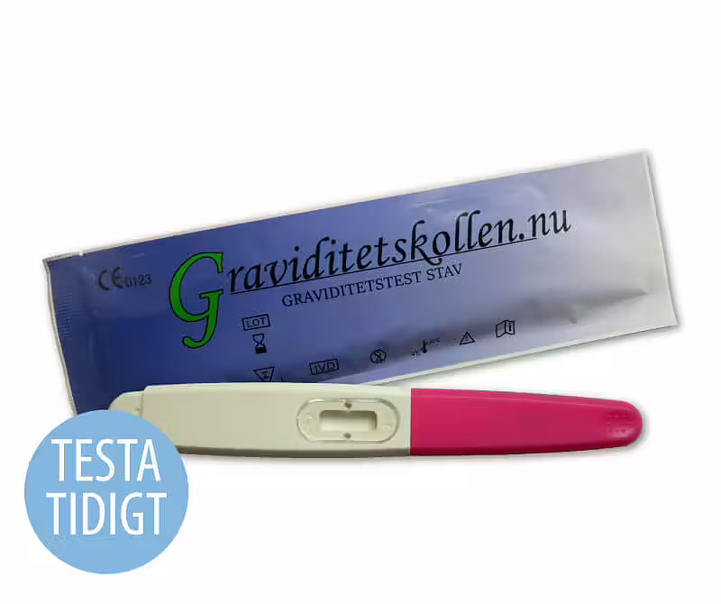 Graviditetstest testa tidigt